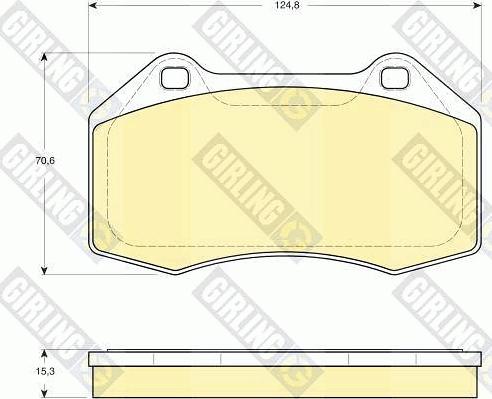 Girling 6116069 - Kit de plaquettes de frein, frein à disque cwaw.fr