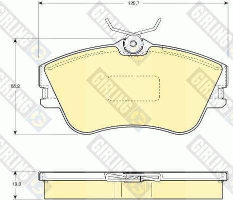 Girling 6110921 - Kit de plaquettes de frein, frein à disque cwaw.fr