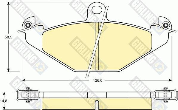 Girling 6110419 - Kit de plaquettes de frein, frein à disque cwaw.fr