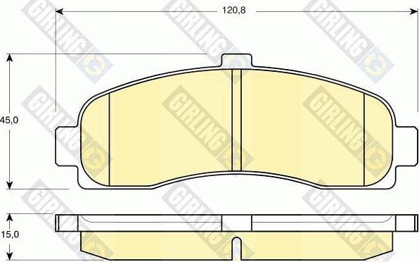 Girling 6110599 - Kit de plaquettes de frein, frein à disque cwaw.fr