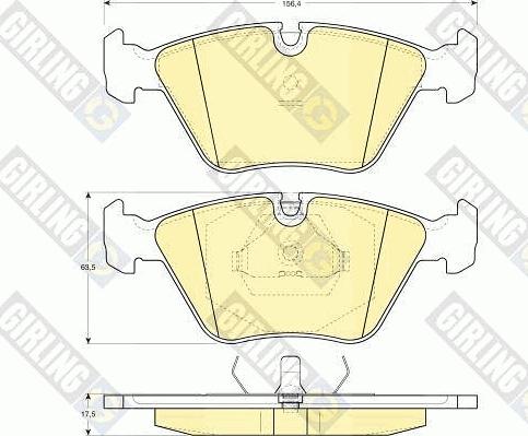 Girling 6110642 - Kit de plaquettes de frein, frein à disque cwaw.fr