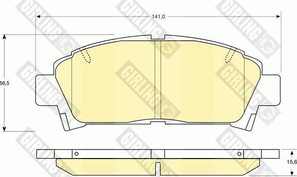 Girling 6111459 - Kit de plaquettes de frein, frein à disque cwaw.fr