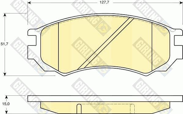 Girling 6111419 - Kit de plaquettes de frein, frein à disque cwaw.fr