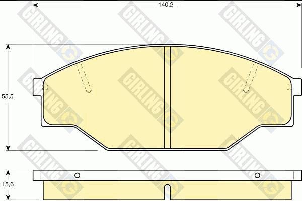 Girling 6111819 - Kit de plaquettes de frein, frein à disque cwaw.fr