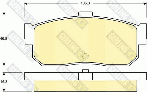 Girling 6111729 - Kit de plaquettes de frein, frein à disque cwaw.fr