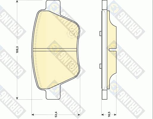 Girling 6118414 - Kit de plaquettes de frein, frein à disque cwaw.fr