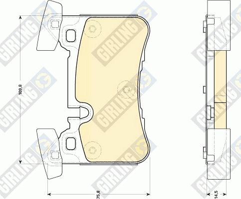 Girling 6118569 - Kit de plaquettes de frein, frein à disque cwaw.fr