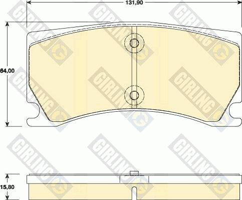 Girling 6118019 - Kit de plaquettes de frein, frein à disque cwaw.fr