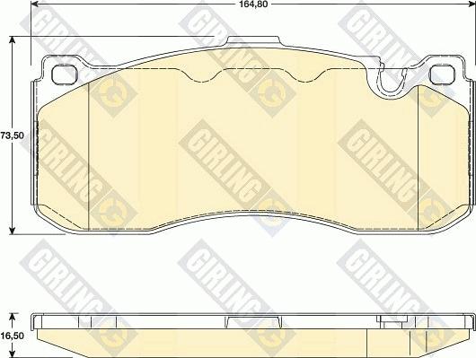 Girling 6118029 - Kit de plaquettes de frein, frein à disque cwaw.fr