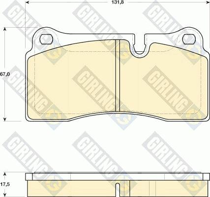 Girling 6118169 - Kit de plaquettes de frein, frein à disque cwaw.fr