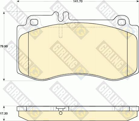 Girling 6118229 - Kit de plaquettes de frein, frein à disque cwaw.fr