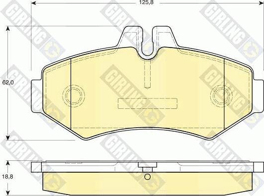 Girling 6113994 - Kit de plaquettes de frein, frein à disque cwaw.fr