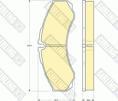 Girling 6113459 - Kit de plaquettes de frein, frein à disque cwaw.fr