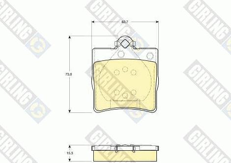 Girling 6113352 - Kit de plaquettes de frein, frein à disque cwaw.fr