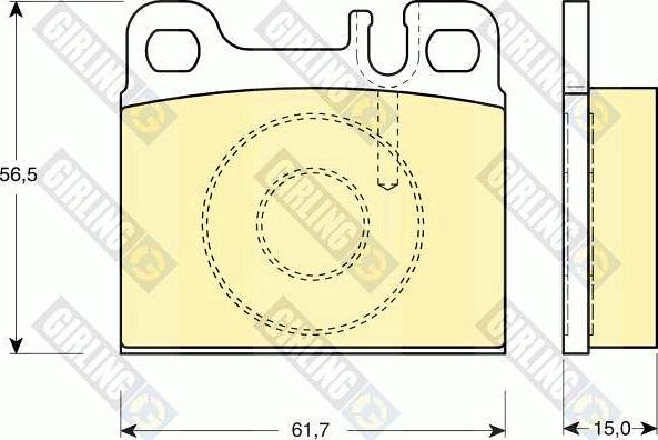 Girling 6113312 - Kit de plaquettes de frein, frein à disque cwaw.fr