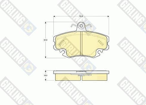 Girling 6113321 - Kit de plaquettes de frein, frein à disque cwaw.fr