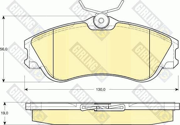 Girling 6112951 - Kit de plaquettes de frein, frein à disque cwaw.fr