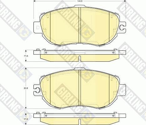 Girling 6112419 - Kit de plaquettes de frein, frein à disque cwaw.fr