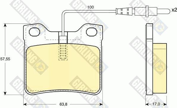 Girling 6112892 - Kit de plaquettes de frein, frein à disque cwaw.fr