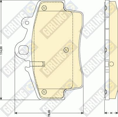 Girling 6117569 - Kit de plaquettes de frein, frein à disque cwaw.fr