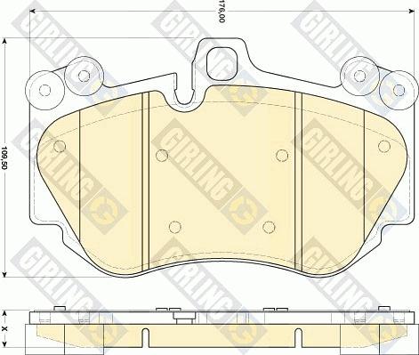 Girling 6117649 - Kit de plaquettes de frein, frein à disque cwaw.fr