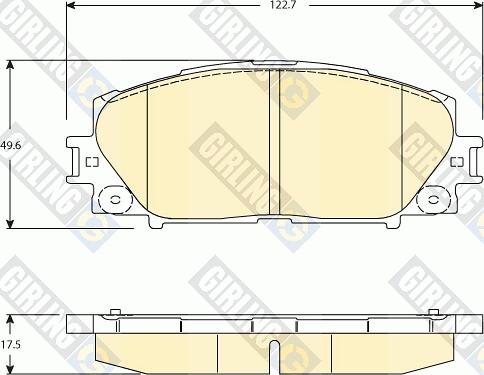 Girling 6134599 - Kit de plaquettes de frein, frein à disque cwaw.fr