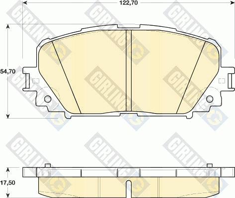 Girling 6134609 - Kit de plaquettes de frein, frein à disque cwaw.fr