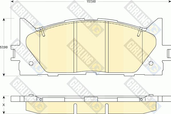 Girling 6134299 - Kit de plaquettes de frein, frein à disque cwaw.fr