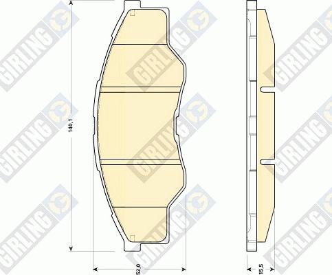 Girling 6135009 - Kit de plaquettes de frein, frein à disque cwaw.fr