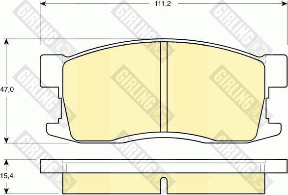 Girling 6130949 - Kit de plaquettes de frein, frein à disque cwaw.fr