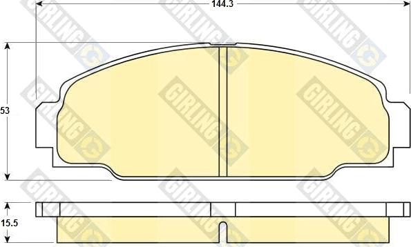 Girling 6130909 - Kit de plaquettes de frein, frein à disque cwaw.fr