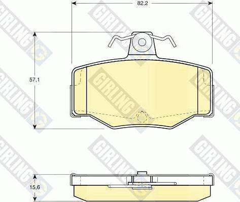 Girling 6130921 - Kit de plaquettes de frein, frein à disque cwaw.fr