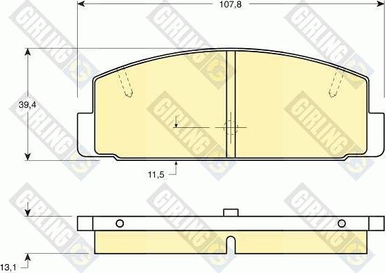 Girling 6130889 - Kit de plaquettes de frein, frein à disque cwaw.fr