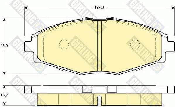 Girling 6131959 - Kit de plaquettes de frein, frein à disque cwaw.fr