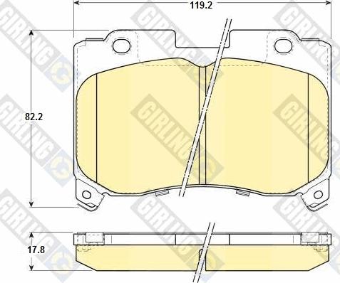 Girling 6131069 - Kit de plaquettes de frein, frein à disque cwaw.fr