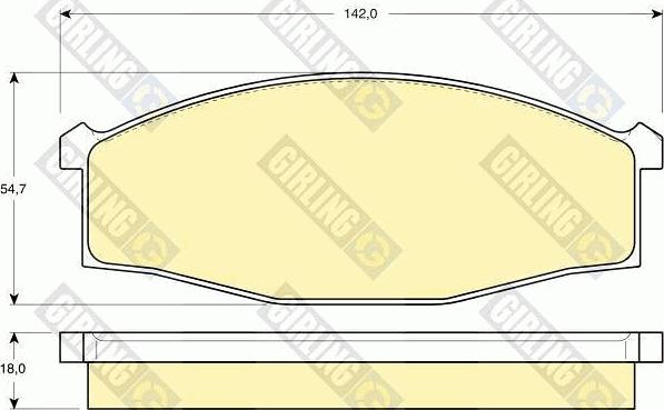 Girling 6131179 - Kit de plaquettes de frein, frein à disque cwaw.fr