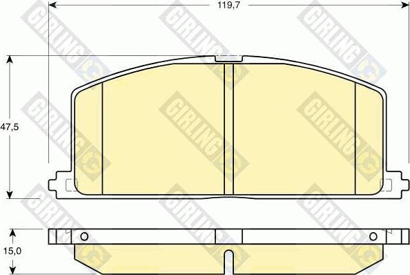 Girling 6131849 - Kit de plaquettes de frein, frein à disque cwaw.fr