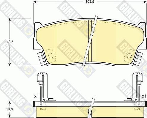 Girling 6131839 - Kit de plaquettes de frein, frein à disque cwaw.fr