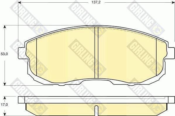 Girling 6133909 - Kit de plaquettes de frein, frein à disque cwaw.fr