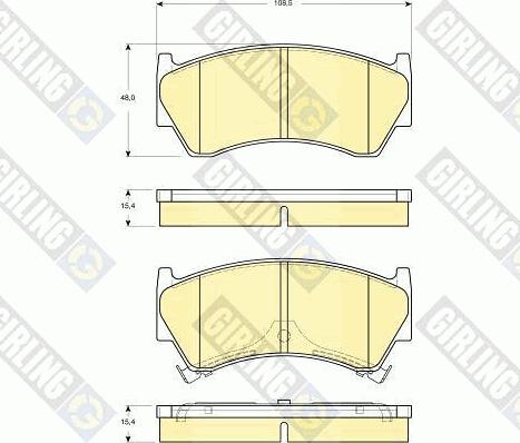 Girling 6133919 - Kit de plaquettes de frein, frein à disque cwaw.fr