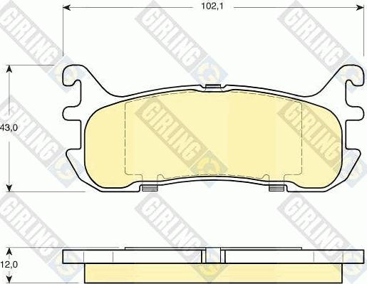 Girling 6133199 - Kit de plaquettes de frein, frein à disque cwaw.fr