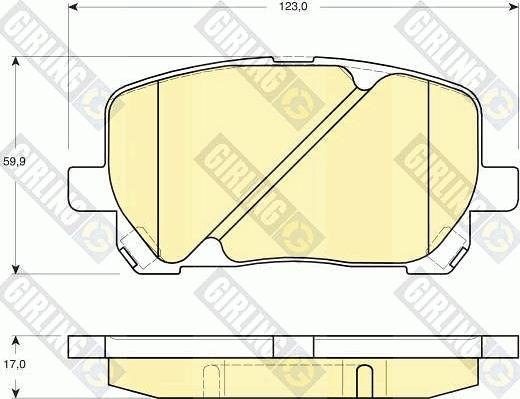 Girling 6133159 - Kit de plaquettes de frein, frein à disque cwaw.fr