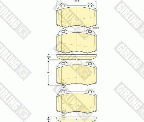 Girling 6133819 - Kit de plaquettes de frein, frein à disque cwaw.fr