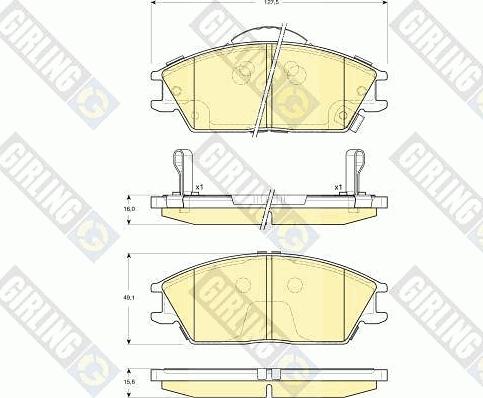 Girling 6133319 - Kit de plaquettes de frein, frein à disque cwaw.fr