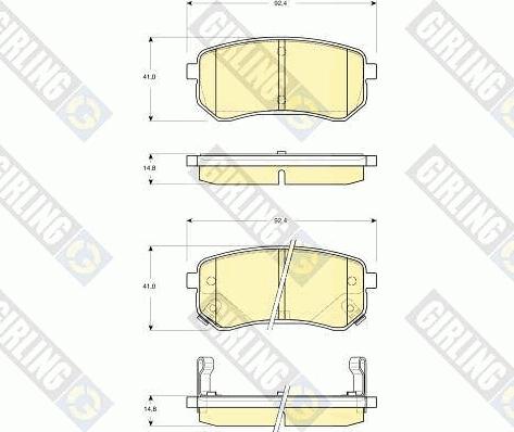 Girling 6133709 - Kit de plaquettes de frein, frein à disque cwaw.fr