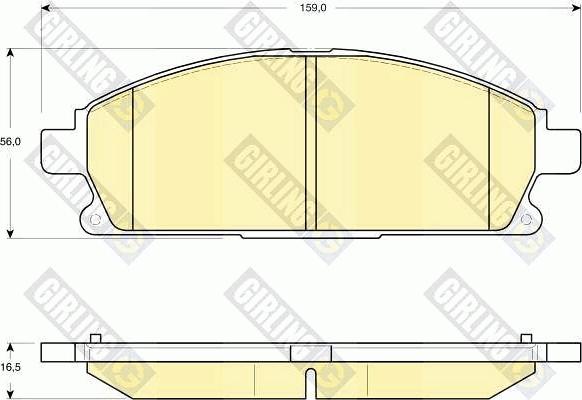 Girling 6132939 - Kit de plaquettes de frein, frein à disque cwaw.fr