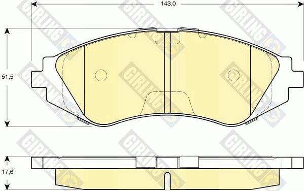 Girling 6132659 - Kit de plaquettes de frein, frein à disque cwaw.fr