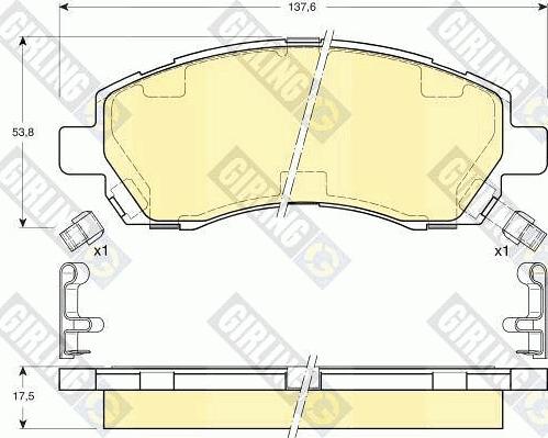 Girling 6132059 - Kit de plaquettes de frein, frein à disque cwaw.fr