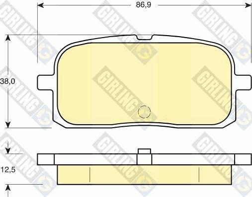 Girling 6132259 - Kit de plaquettes de frein, frein à disque cwaw.fr