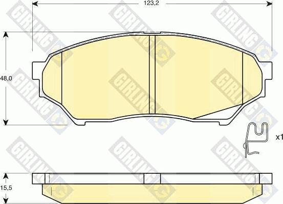 Girling 6132709 - Kit de plaquettes de frein, frein à disque cwaw.fr